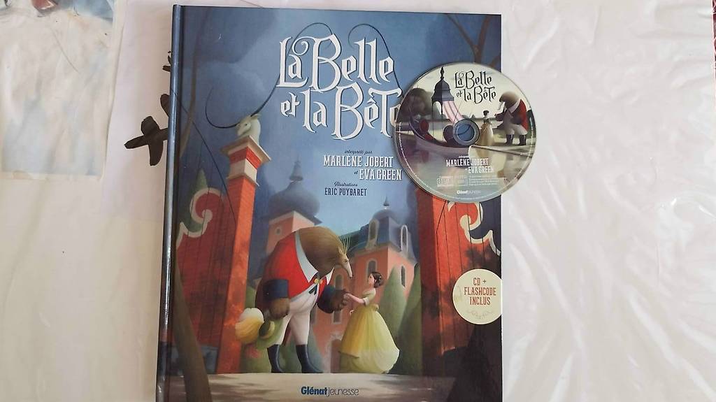 Livre CD La Belle et la Bête _Marlène Jobert 28x32 cm Neuf Canton Vaud
