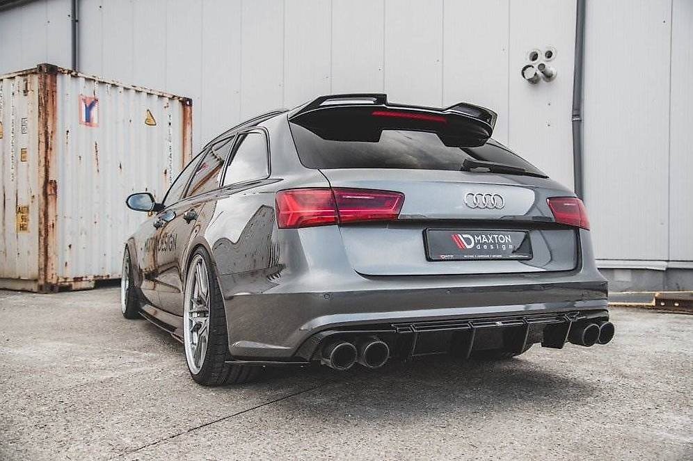 Becquet Arrière Pour Audi RS6 C7/C7.5 Avant (2013-2018) - Style Carbone - Améliore L'aérodynamisme