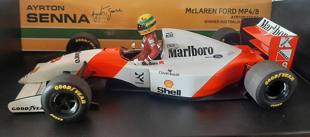 Ayrton Senna Kart Modell Paris Bercy 1993 Minichamps 1:18 im