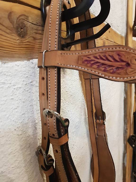 Bridon western cuir Weaver Leather Texas Star