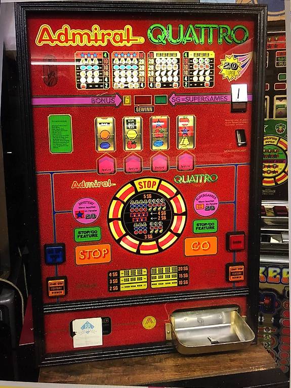 Geldspielautomat Admiral Quattro mit 20 Sonderspielen