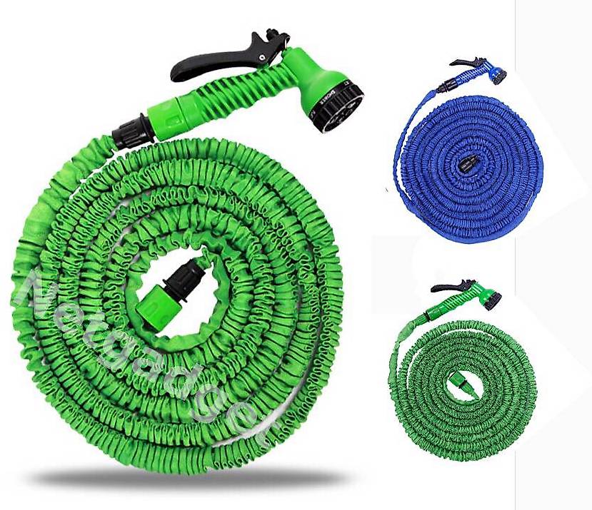  Tuyau d"arrosage magique+Pistolet - 15m