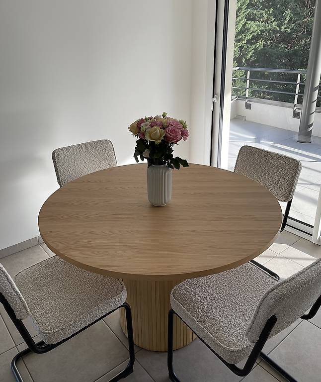 table ronde en bois Canton Genève - anibis.ch