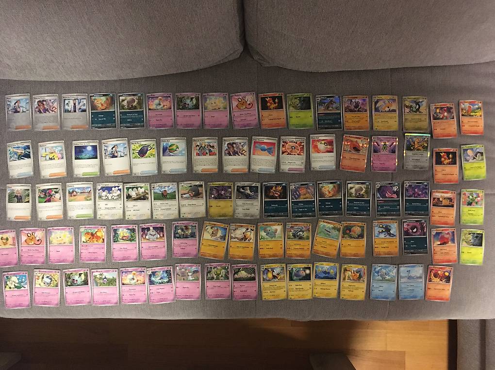 Pokémon Destinée De Paldea: Lot De 83 Cartes Fr Sans Double Canton Vaud 