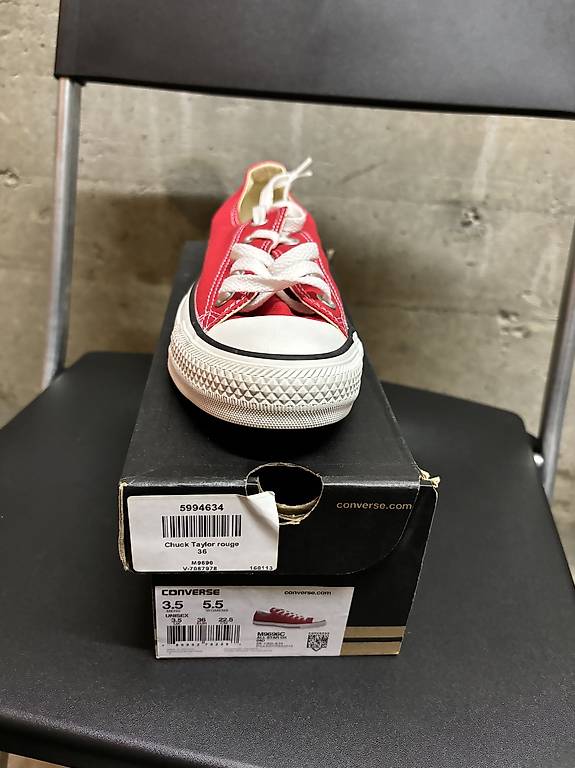 Baskets Converse rouge taille 36 Canton Geneve anibis.ch