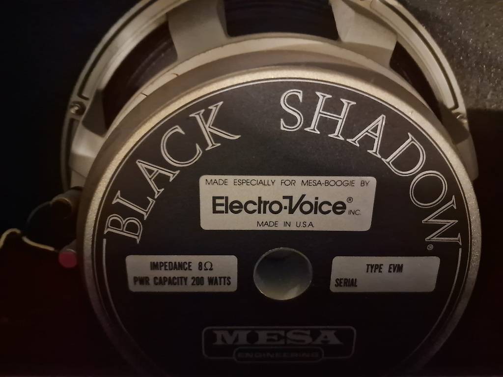 MESA BOOGIE BLACK SHADOW 8Ω 200W Electro Voice