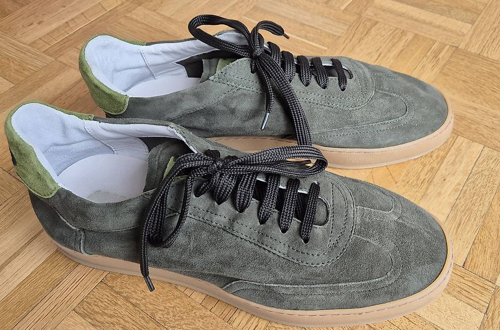 Chaussures Olang ES0570 Unisexes Vertes – Taille 42 – Daim Et Semelle Vibram