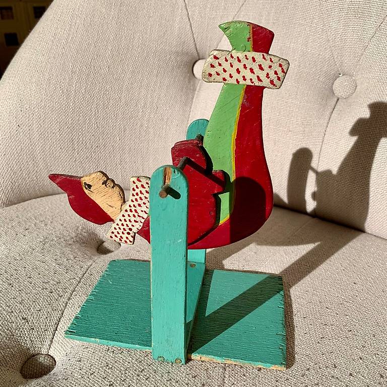 Jouet Ancien Acrobate – Métal Et Celluloïd, Mécanisme Fonctionne, état Brut