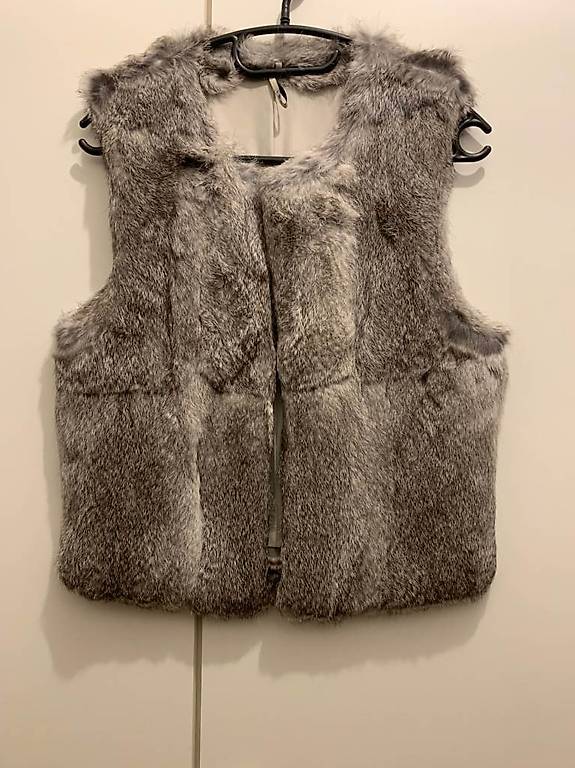 Gilet Sans Manches Fourrure Lapin