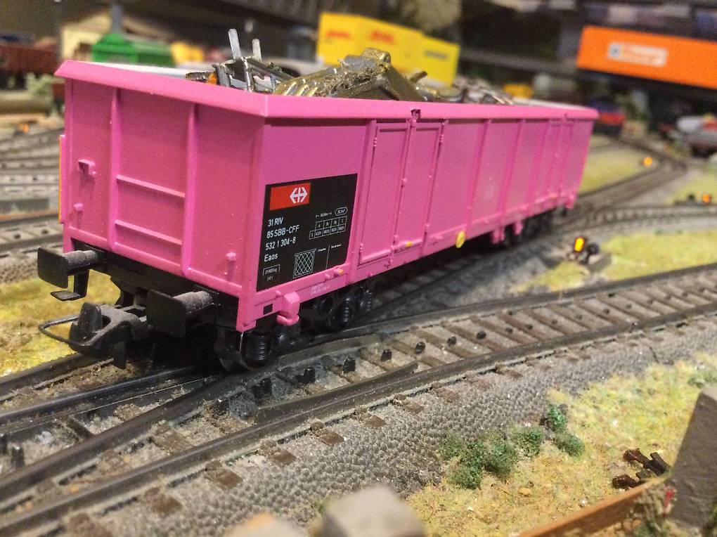 Eaos dumper wagon with scrap MARKLIN 46917 - CFF/SBB/FFS - HO 1/87 - EP IV