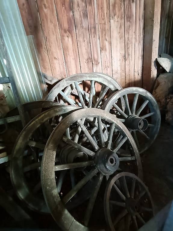 Roue d'ancienne charette en bois Canton Vaud - anibis.ch