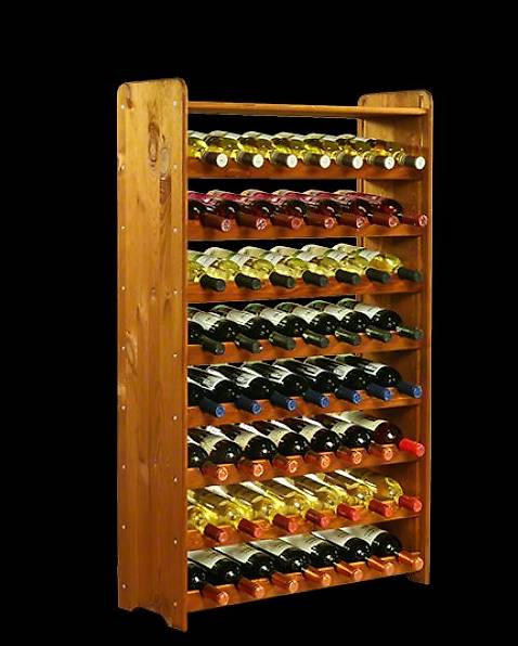 Casir à Boutills Pour 56 Boutills Noir Bois Pin Solid