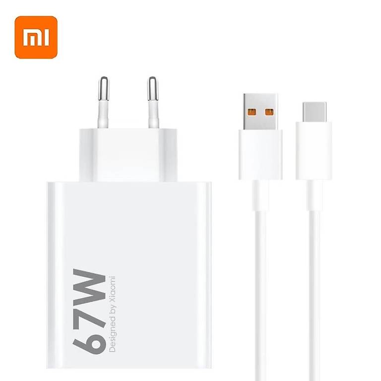 Kit Chargeur Rapide 67W Pour Xiaomi - 2 Chargeurs EU + 2 Câbles USB-C 6A (2 M) - Compatible Redmi Note 14/13, Poco X6, Modèles 67W