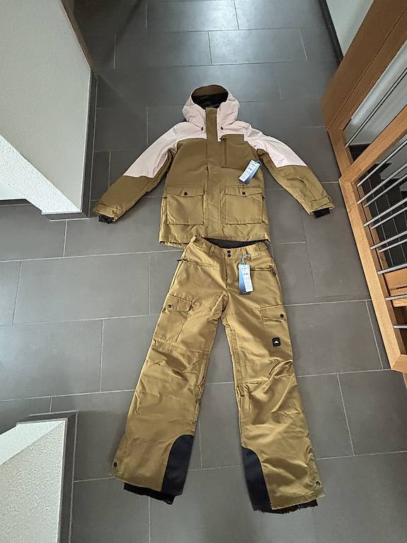 Chaks Combinaison Ski Années 80 Orange Et Blanc - Costume Après-Ski Carnaval Fête Rétro Adulte
