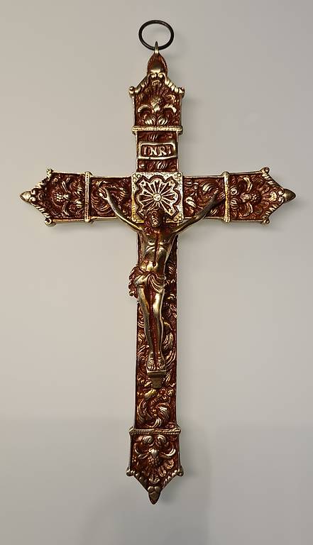 Croix Orthodoxe éthiopienne Ancienne En Laiton - Faite Main, Bénédiction, Occasion, Artisanat