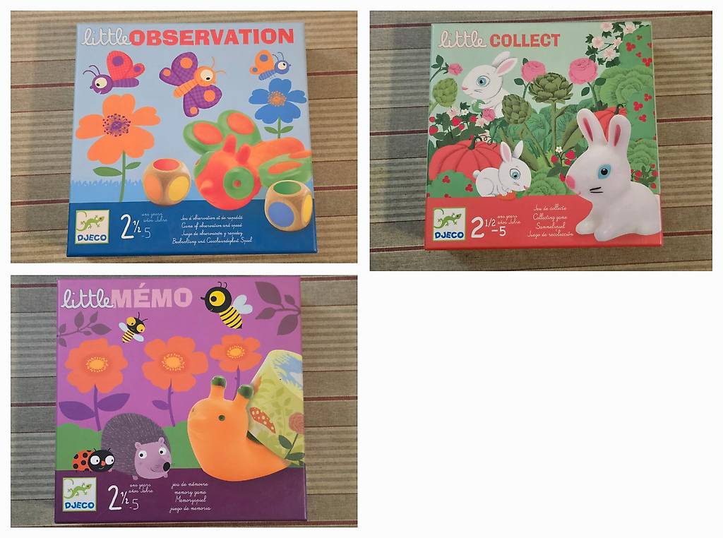 Djeco Little Memo: Gioco Da Tavolo Educativo Per Bambini 2-5 Anni, Memory Degli Animali Del Giardino